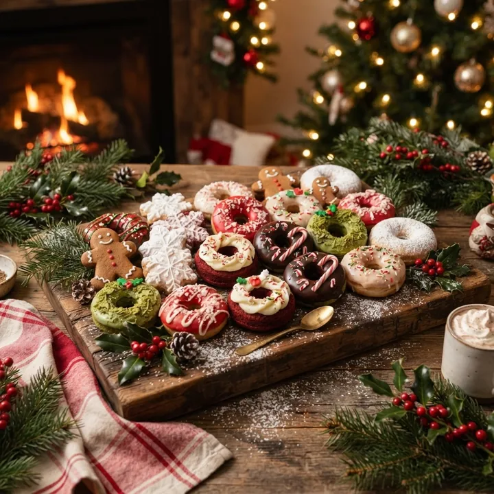 Christmas donuts