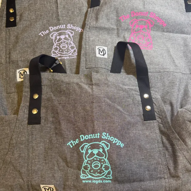 Canvas tote bag with The Donut Shoppe logo